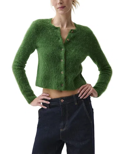Pistola Yara Cropped Cardigan In Green