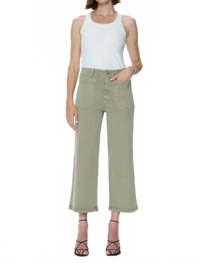 Pistola Zooey Patch Pocket Utility Jeans In Slate Green