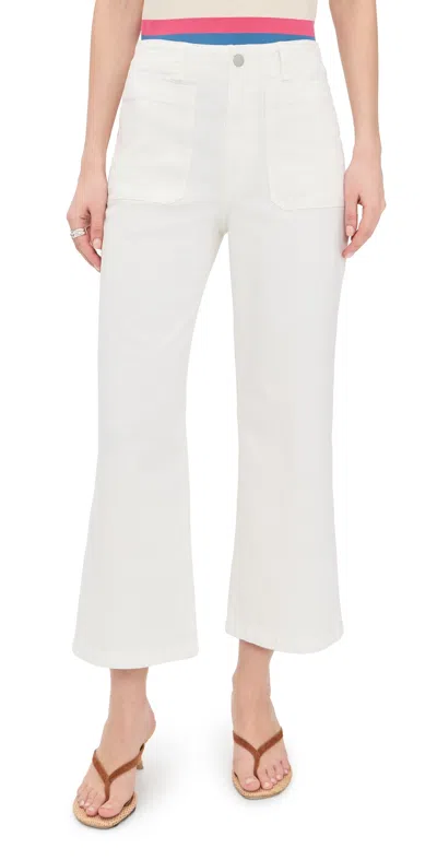 Pistola Zooey Patch Pocket Utility Pants Le Blanc In White