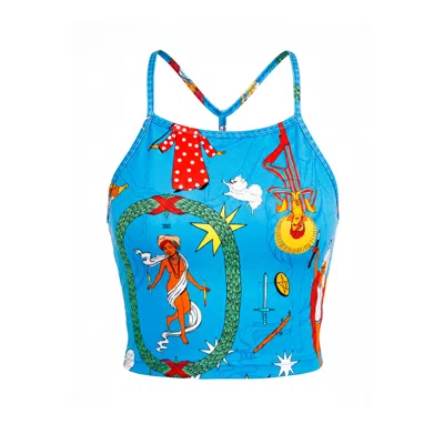 Pitaya Yoga Women's Blue Pixie's Tarot Top - Bamboo