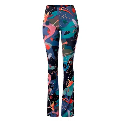 Pitaya Yoga Women's Door Of The Cosmos Flared Pants -  Bamboo