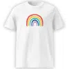 Pitod Men's White Rainbow T-shirt