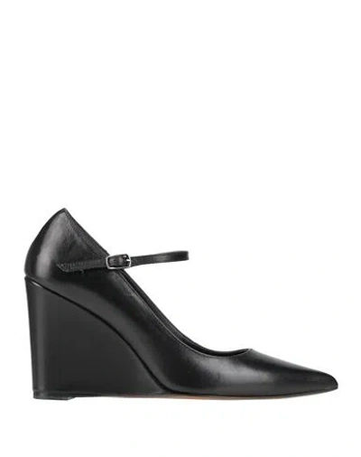 Piton Paris Woman Pumps Black Size 8 Leather