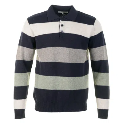 Pittari Lambswool Offa Polo Navy Combo