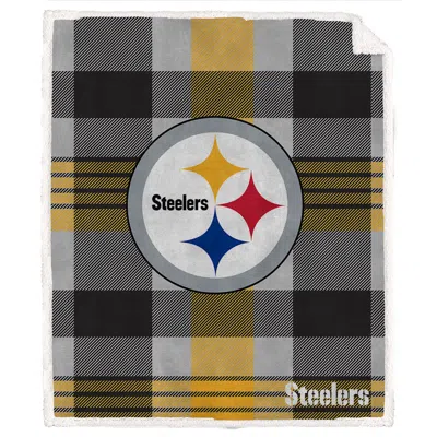 Pittsburgh Steelers Nfl Team Classic Plaid Blanket 60x70 In Multi