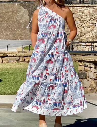 Pittypat’s Clothing Co. Blair Maxi Dress In Ole Miss In Multi