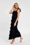 Pitusa Black Summer Holiday Dress In Black