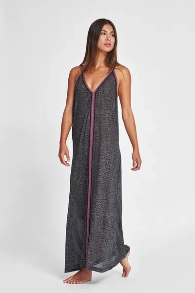 Pitusa Cheetah Sundress Black