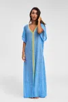 Pitusa Elegant Blue Beach Kaftan Cover Up In Blue