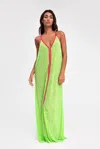 Pitusa Lime Green Beach Cover Up In Green