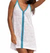 Pitusa Mini Sundress In White In Gray