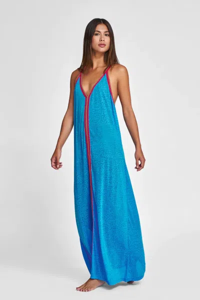 Pitusa Neon Blue Beach Lounge Dress