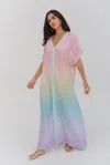 Pitusa Ombre Rainbow Abaya Pastel In Multi
