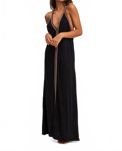 PITUSA PIMA MAXI SUNDRESS IN BLACK