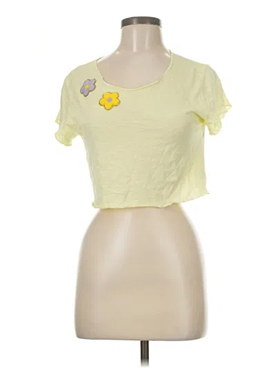 Pre-owned Pitusa Short Sleeve T-shirt In Yellow