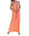 Pitusa Standard Inca Sundress In Coral/purple In Orange