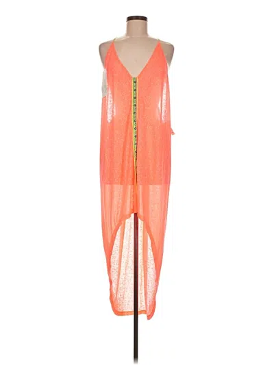 Pre-owned Pitusa Swimsuit Cover Up In Orange