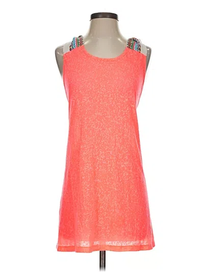 Pre-owned Pitusa Tank Top Orange Halter Neckline Tops