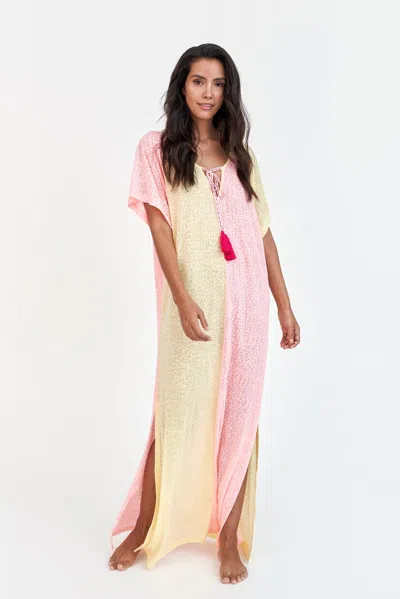 Pitusa Two Tone Summer Dress In Pink