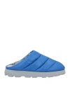 Piumestudio Man Mules & Clogs Azure Size 8 Textile Fibers In Blue