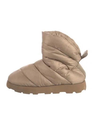 Pre-owned Piumestudio Nylon Boots In Neutral