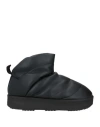 Piumestudio Woman Ankle Boots Black Size 8 Leather In Black