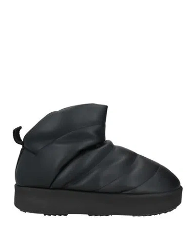PIUMESTUDIO PIUMESTUDIO WOMAN ANKLE BOOTS BLACK SIZE 11 LEATHER
