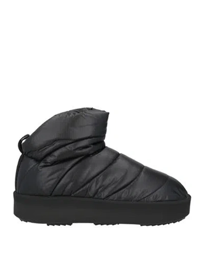 Piumestudio Woman Ankle Boots Black Size 8 Nylon