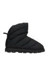 Piumestudio Woman Ankle Boots Black Size 11 Textile Fibers