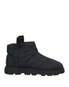 Piumestudio Woman Ankle Boots Black Size 8 Textile Fibers