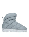 Piumestudio Woman Ankle Boots Light Grey Size 10 Textile Fibers
