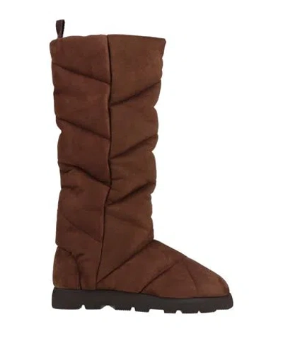 Piumestudio Woman Boot Chocolate Brown Size 6 Synthetic Fibers