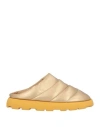 Piumestudio Woman Mules & Clogs Gold Size 6 Textile Fibers