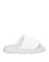 Piumestudio Woman Sandals White Size 6 Textile Fibers