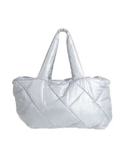 Piumestudio Woman Shoulder Bag Grey Size - Textile Fibers