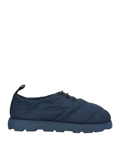 Piumestudio Woman Sneakers Navy Blue Size 11 Nylon