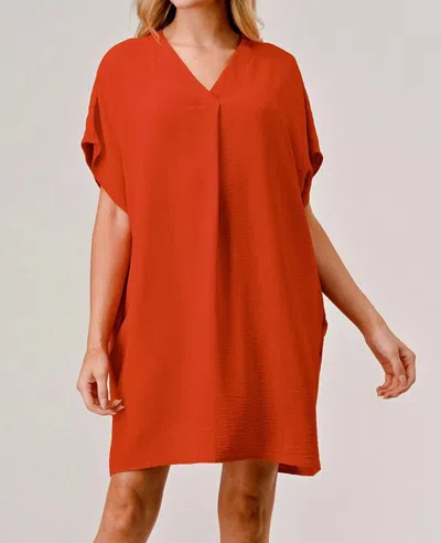 Pixi + Ivy Aria Dress With Pocket In Red