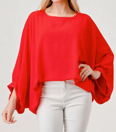 Pixi + Ivy Kyoto Top In Red Corral