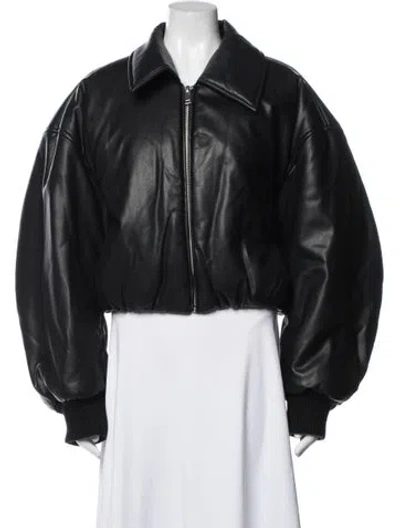Pre-owned Pixie Market Bomber Jacket In Black