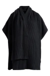 Pixie Market Cape Sweater In Black