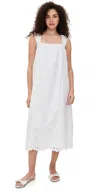 Pixie Market Cotton Eyelet Midi Dress White
