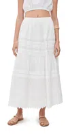 Pixie Market Cotton Eyelet Skirt White