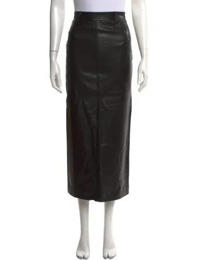 Pre-owned Pixie Market Long Skirt In Black