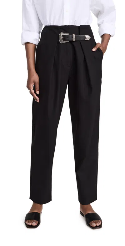 Pixie Market Luke Western Belted Pants In Black