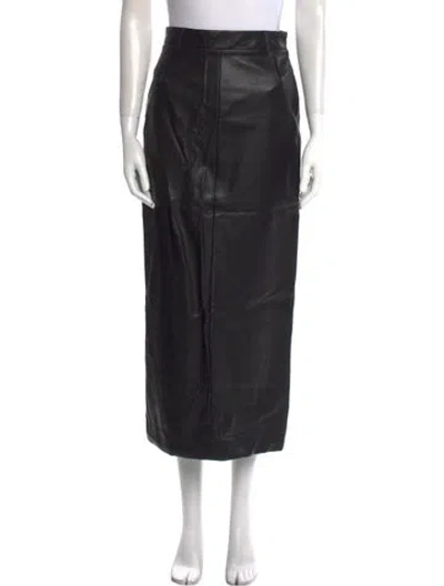 Pre-owned Pixie Market Midi Length Skirt In Black