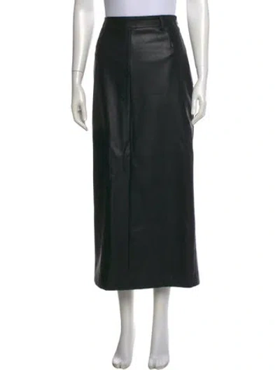 Pre-owned Pixie Market Midi Length Skirt In Black