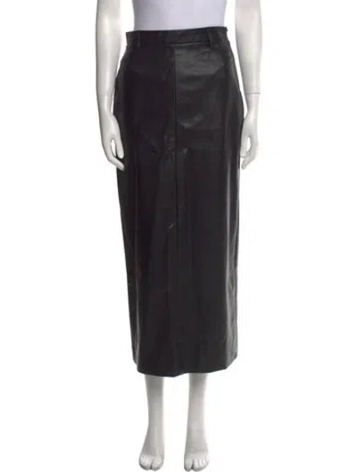 Pre-owned Pixie Market Midi Length Skirt In Black
