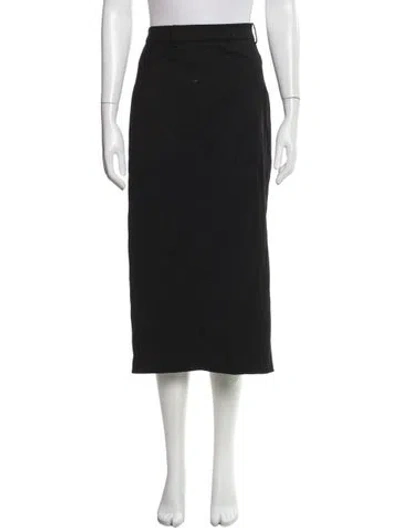 Pre-owned Pixie Market Midi Length Skirt In Black