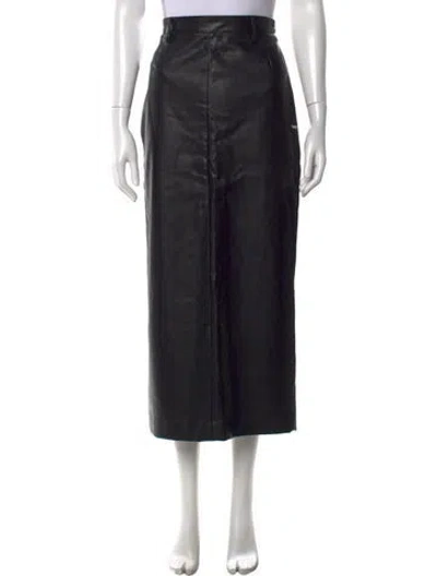Pre-owned Pixie Market Midi Length Skirt In Black