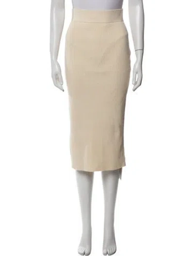 Pre-owned Pixie Market Midi Length Skirt In Neutral